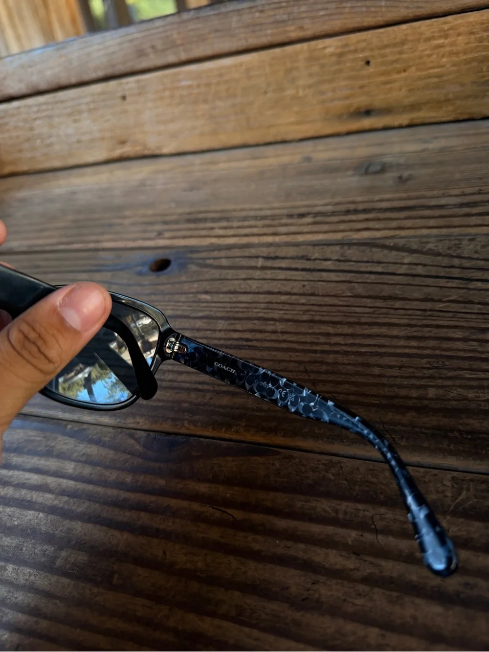 Coach Black Women's Oversized Sunglasses